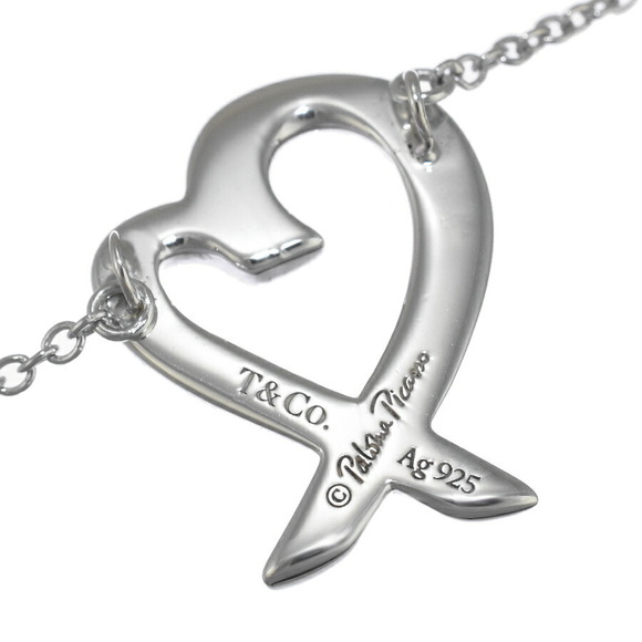 Tiffany Paloma Picasso Loving Heart Pendant Necklace Silver - Picture 2 of 5